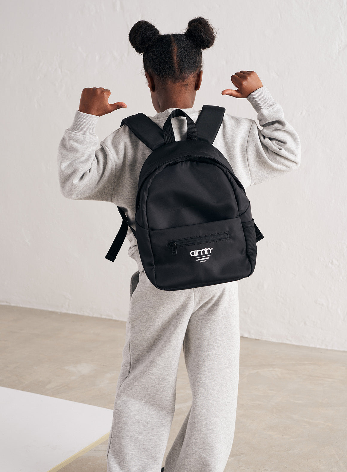 BLACK MINI NYLON BACKPACK AIMN NZ Shop our Exquisite Collection Now